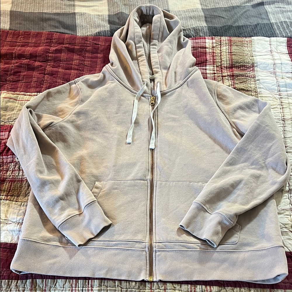 Old Navy Beige Hoodie with Drawstrings